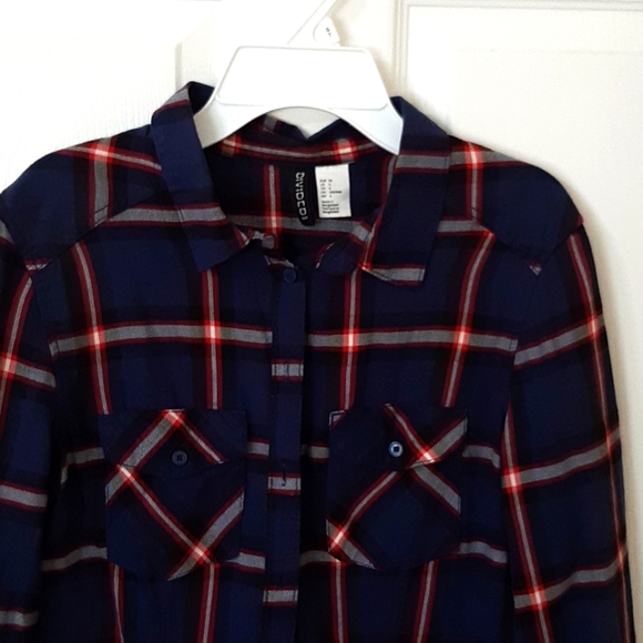 Red, white, and blue flannel - Picture 1 of 4